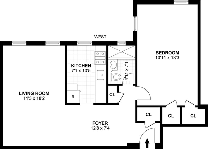 Floorplan for 6665 Colonial Road, 4E