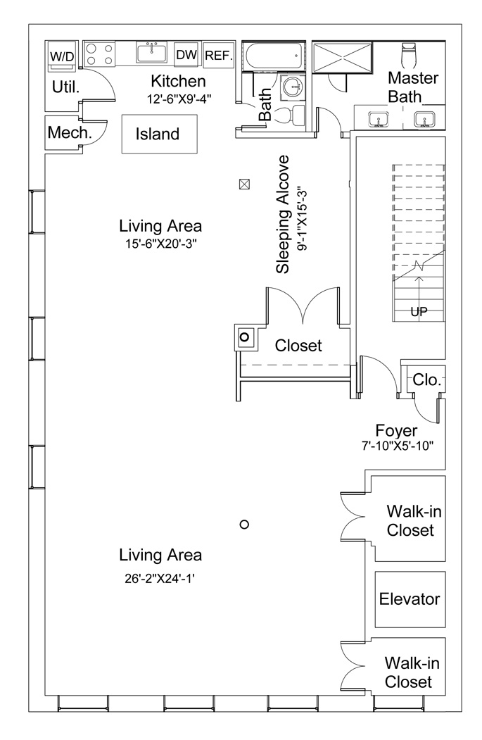 Floorplan for 265 Water Street