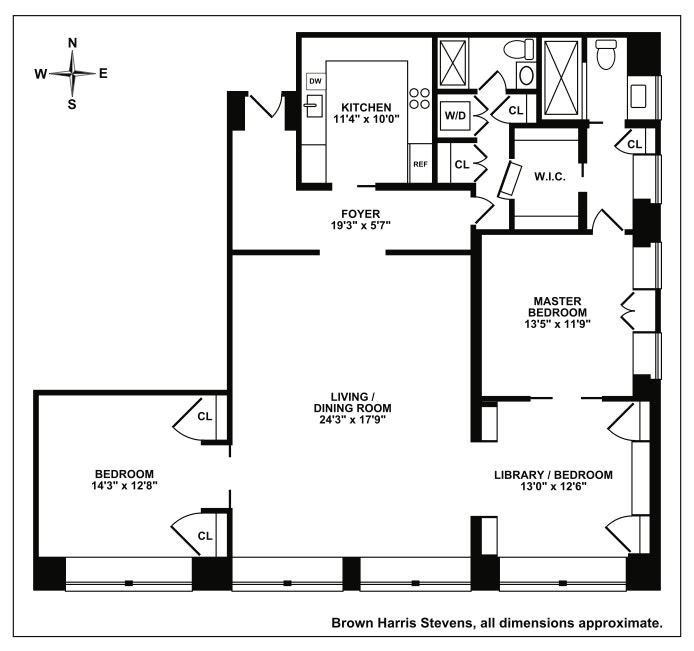 Floorplan for 252 West 30th Street, 7B