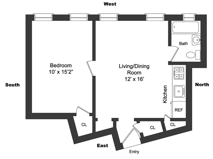 Floorplan for 295 West 11th Street