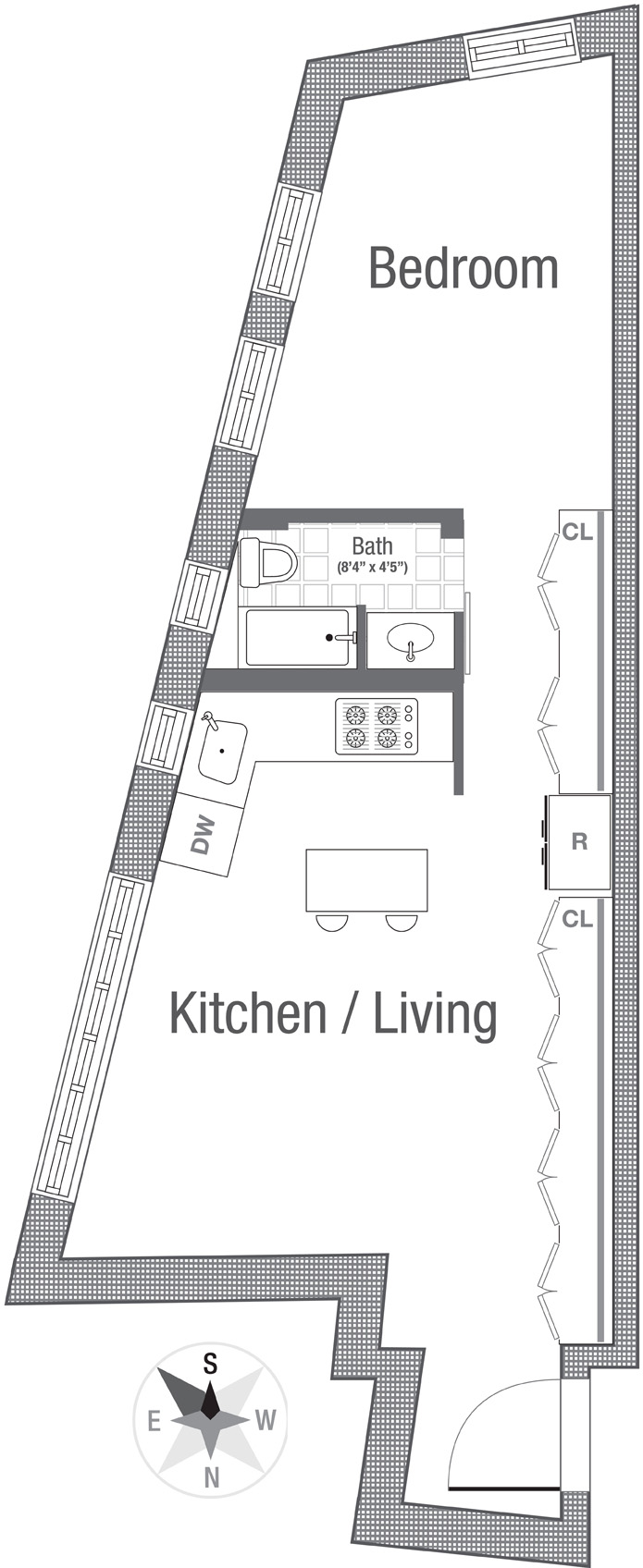 Floorplan for 210 Sixth Avenue