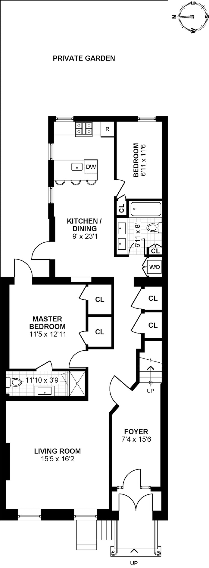 Floorplan for 255 Carlton Avenue, 1