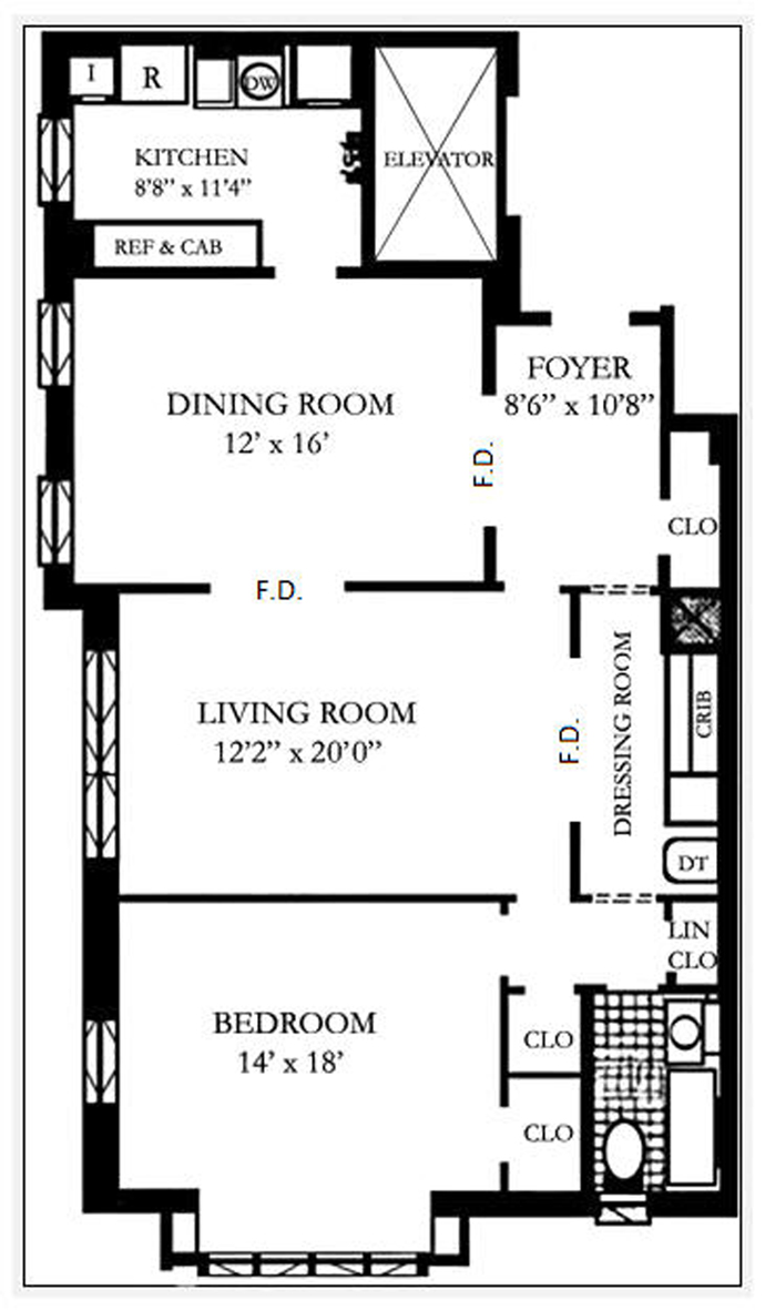 Floorplan for 116 Pinehurst Avenue