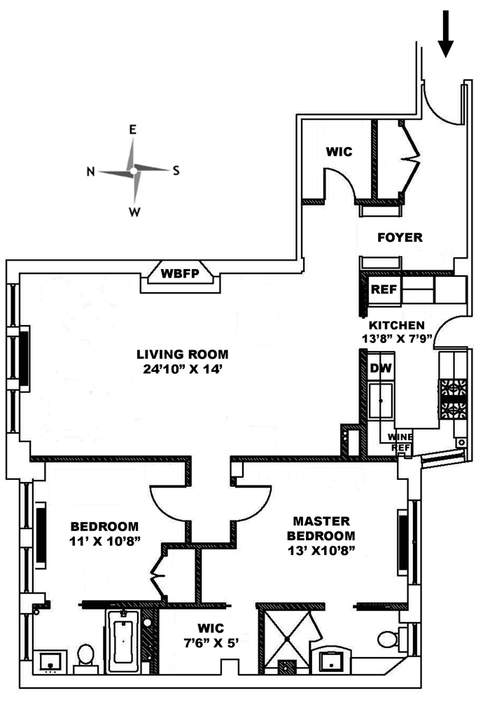 Floorplan for 210 East 73rd Street