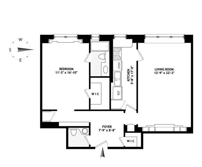 Floorplan for 785 Park Avenue, 16D