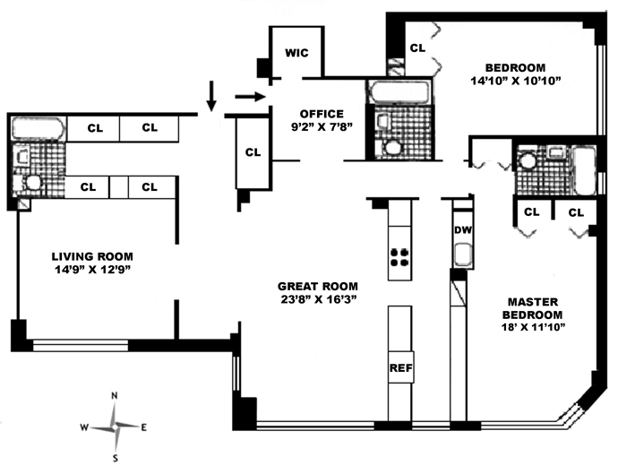 Floorplan for 401 East 65th Street