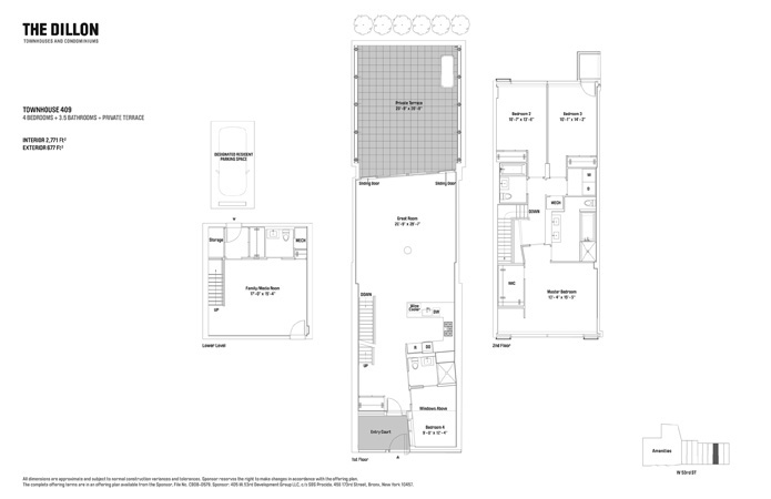 Floorplan for 425 West 53rd Street, TH09