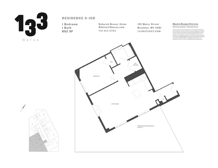 Floorplan for 133 Water Street, 10D