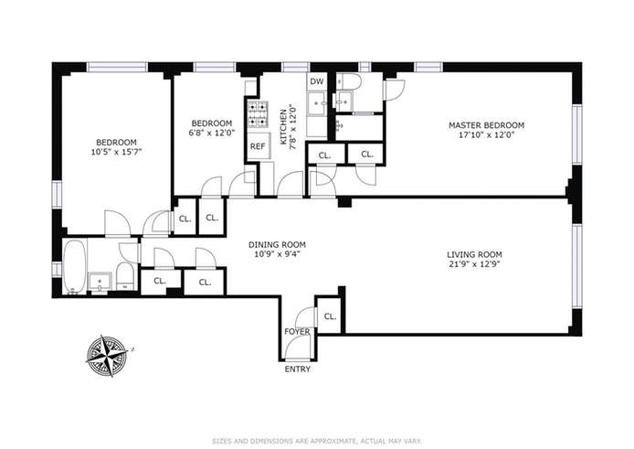 Floorplan for 315 West End Avenue, 4C