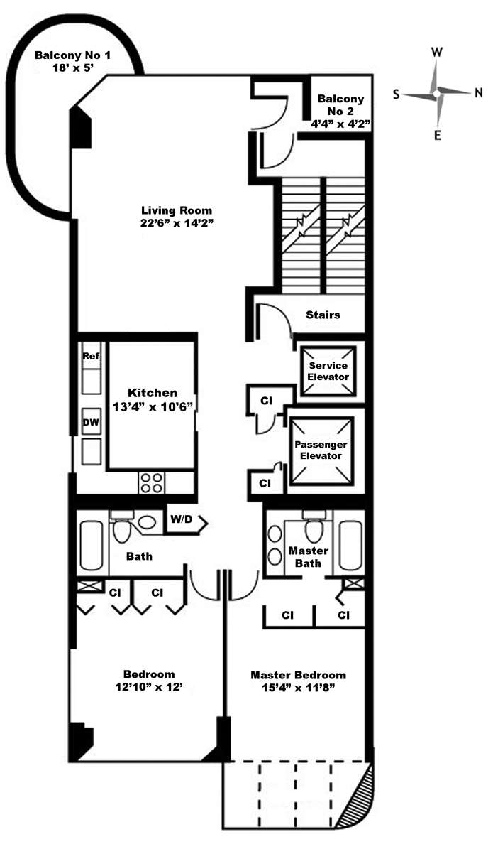 Floorplan for 303 East 49th Street