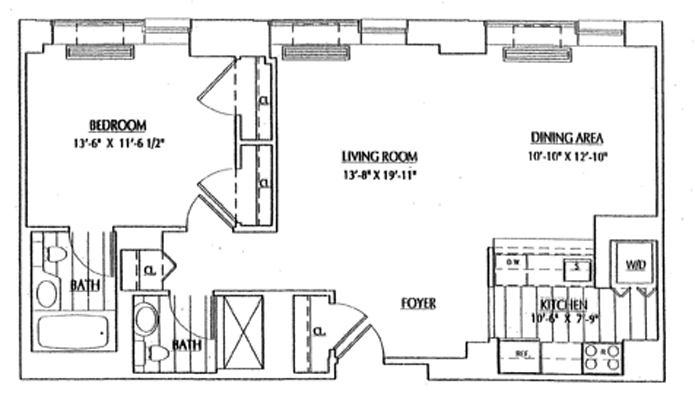 Floorplan for 1965 Broadway