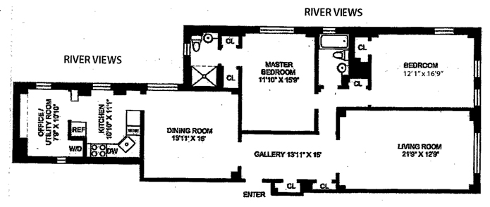 Floorplan for 755 West End Avenue