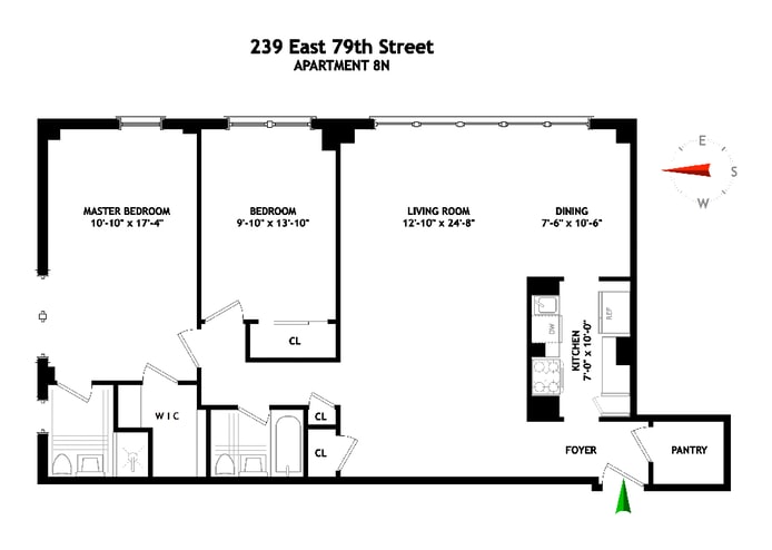 Floorplan for 239 East 79th Street, 8N