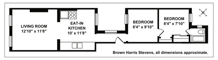 Floorplan for 11 Carmine Street, 4B