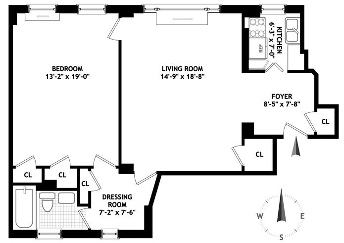 Floorplan for 150 West 79th Street