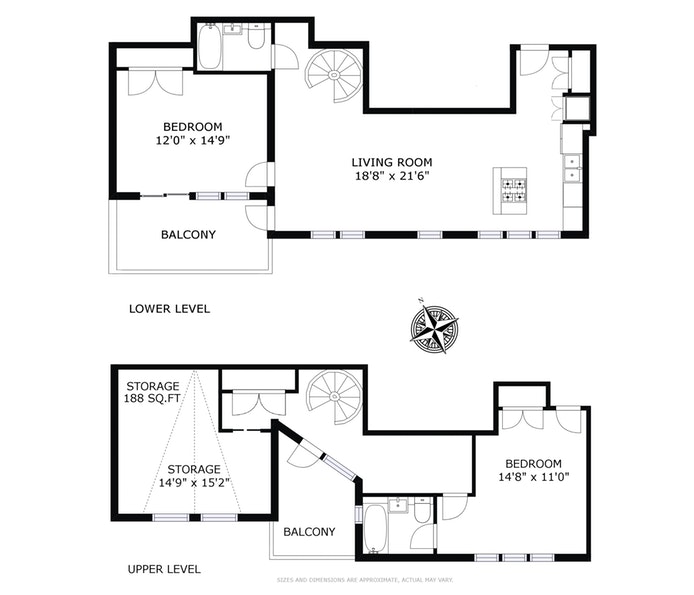 Floorplan for 317 16th Street, 5B