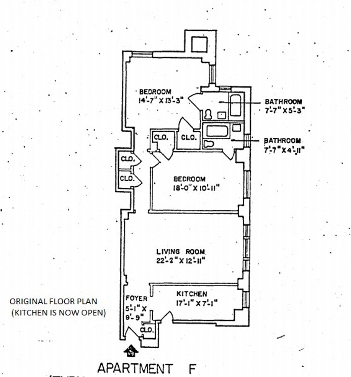 Floorplan for 825 West End Avenue, 3F