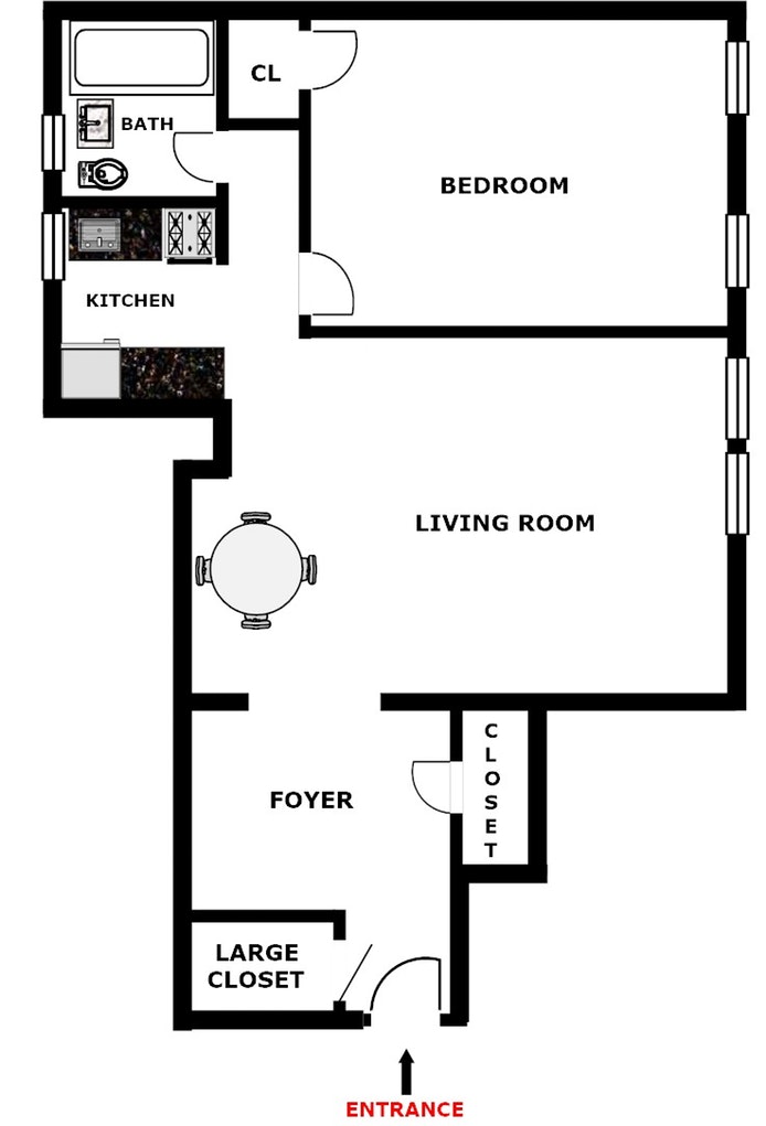 Floorplan for 85 -10 34th Ave, 320