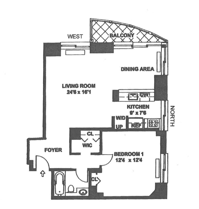 Floorplan for 300 East 85th Street, 2503
