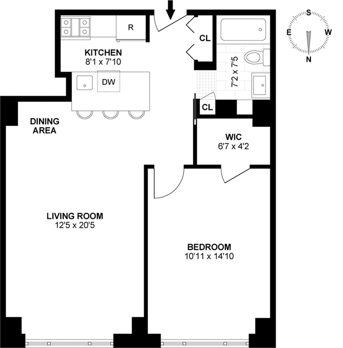 Floorplan for 1 Irving Place, P18E