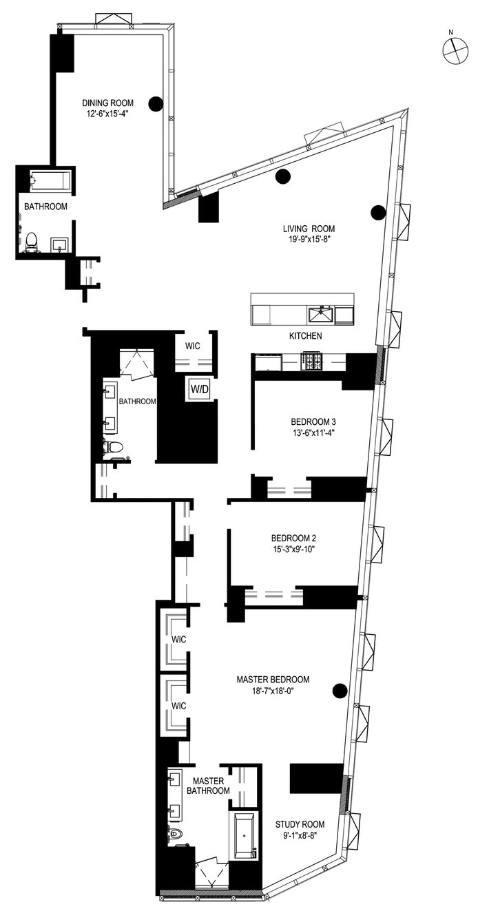 Floorplan for 400 Park Avenue South, 30B