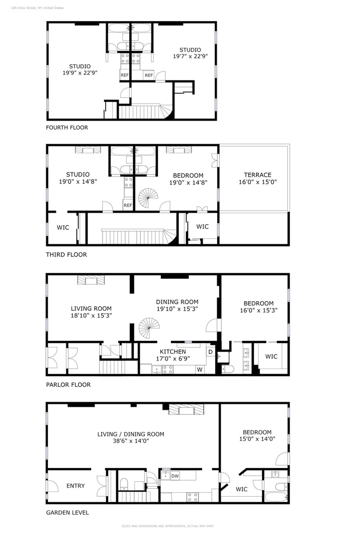 Floorplan for 165 Hicks Street