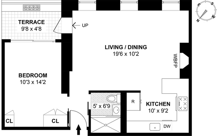 Floorplan for 822 Greenwich Street, 3B