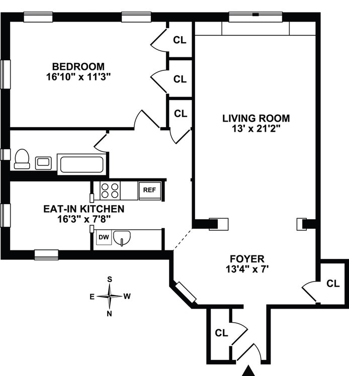 Floorplan for 520 East 90th Street, 5B