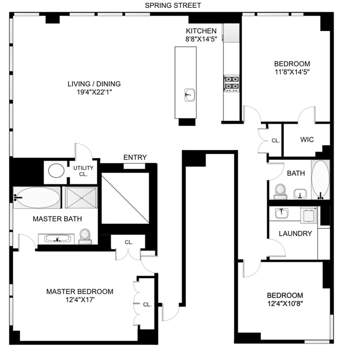 Floorplan for 304 Spring Street, 9