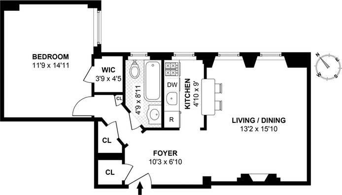 Floorplan for 246 West End Avenue, 10F