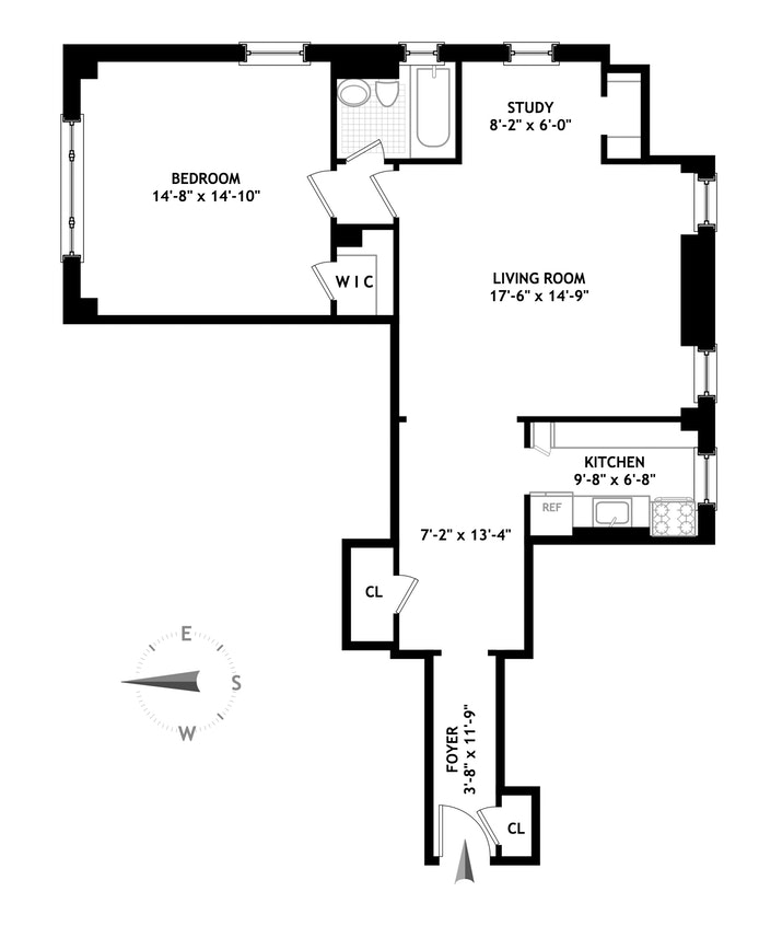 Floorplan for 590 West End Avenue, 11F