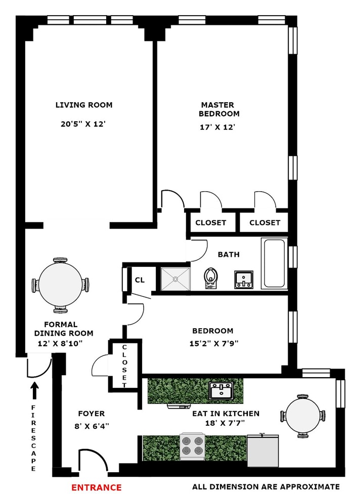 Floorplan for 84 -12 35th Avenue, 2N