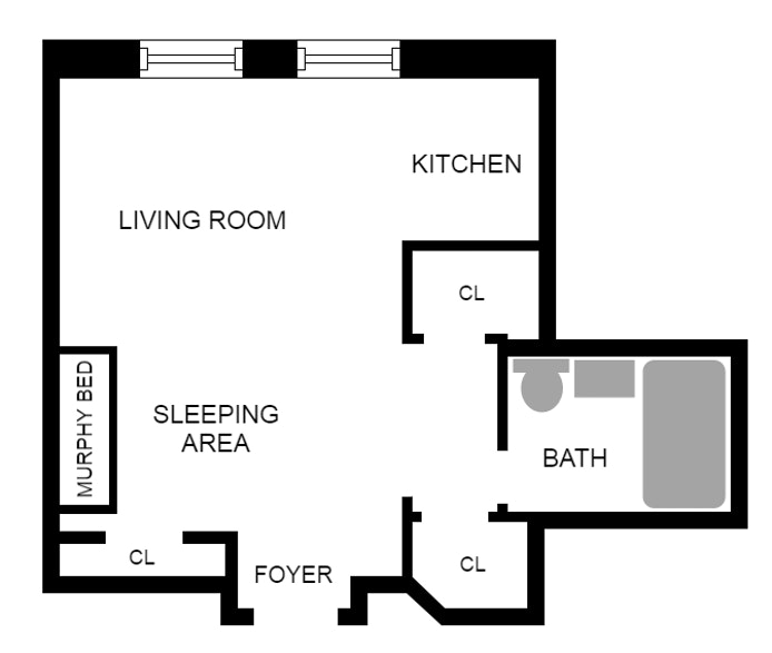 Floorplan for 30 East 95th Street, 4C