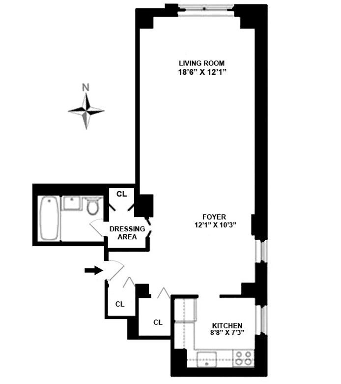 Floorplan for 520 East 72nd Street, 9R