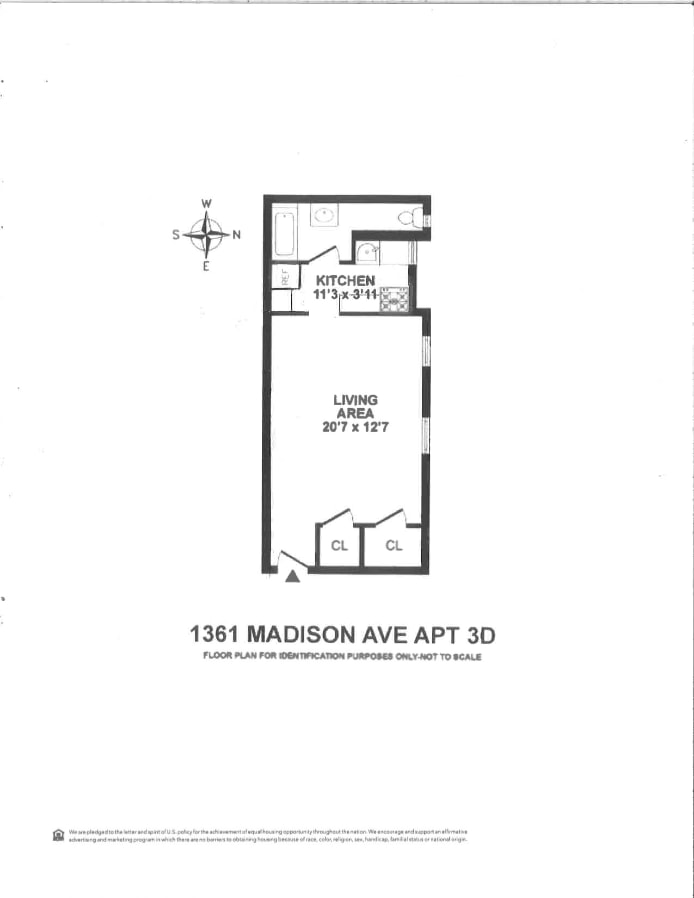 Floorplan for 1361 Madison Avenue, 3D