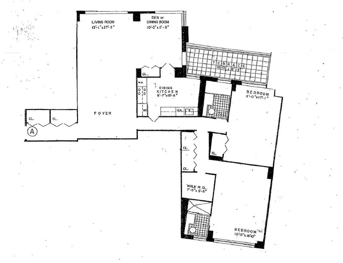 Floorplan for 3333 Henry Hudson Pkwy W, 20A