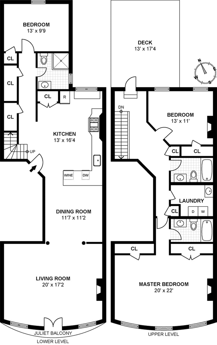 Floorplan for 529 1st Street, 2/3