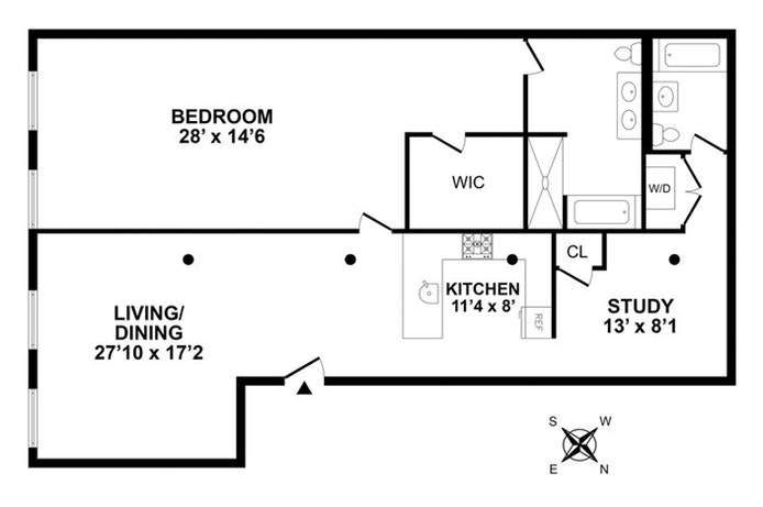 Floorplan for 133 Mulberry Street, 4A