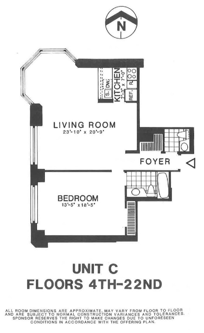 Floorplan for 210 East 65th Street, 11C