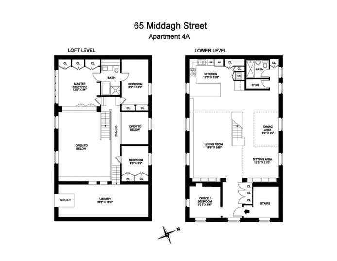 Floorplan for 65 Middagh Street, 4A