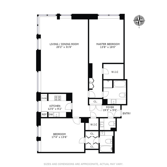 Floorplan for 15 West 53rd Street, 26B