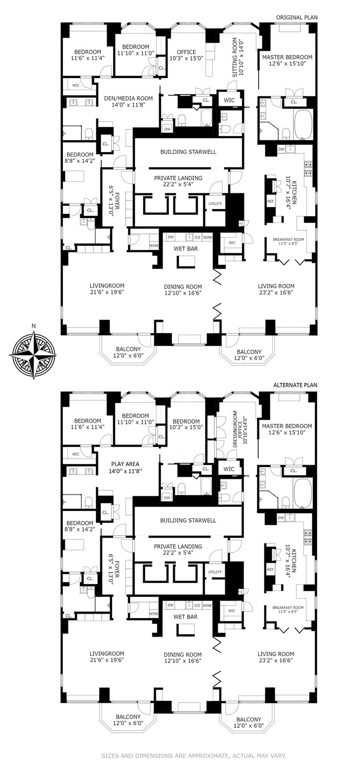 Floorplan for 160 West 86th Street, 3A