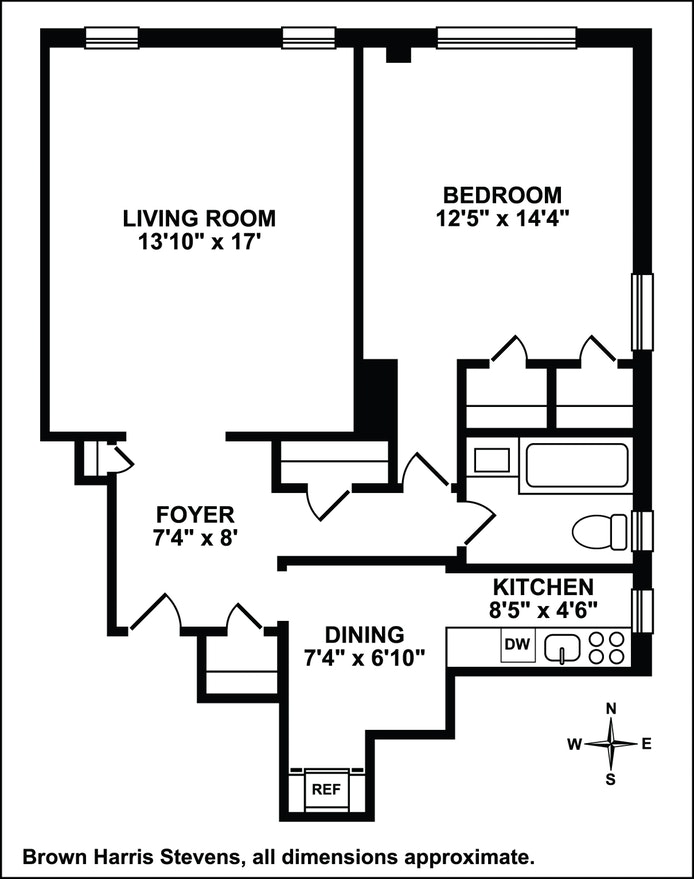 Floorplan for 157 West 79th Street, 1D