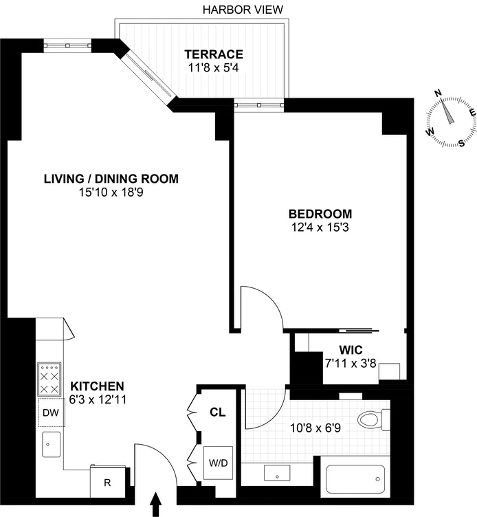 Floorplan for 333 Rector Place, 1210