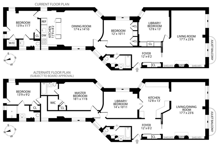 Floorplan for 31 West 12th Street, 4E