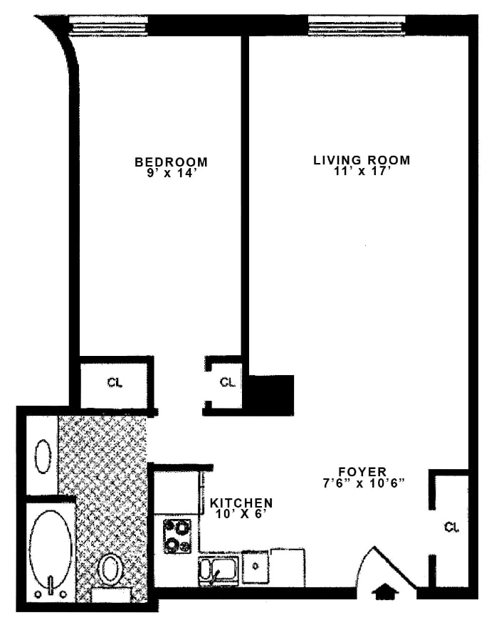 Floorplan for 159 Madison Avenue, 9D