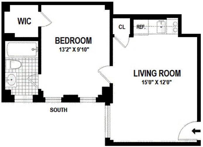Floorplan for 325 West 45th Street, 320