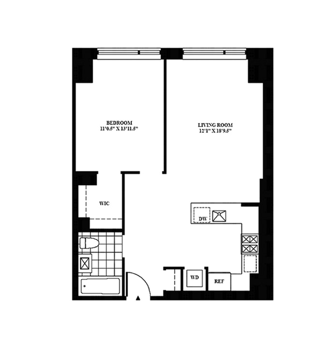 Floorplan for 540 West 28th Street, 8E