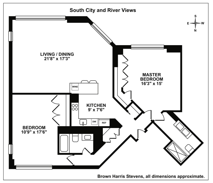 Floorplan for 303 East 43rd Street, 18A