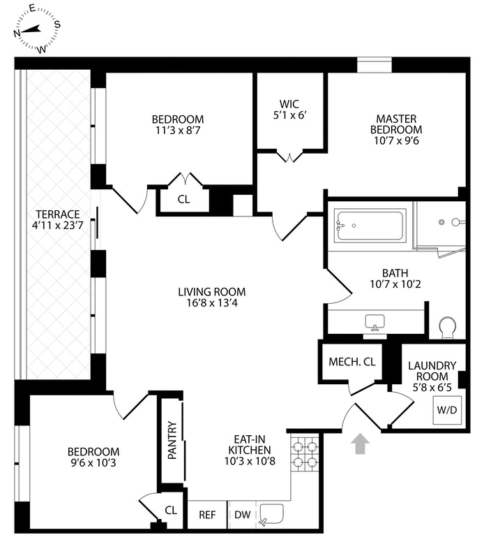 Floorplan for 364 Saint Marks Avenue, 2B